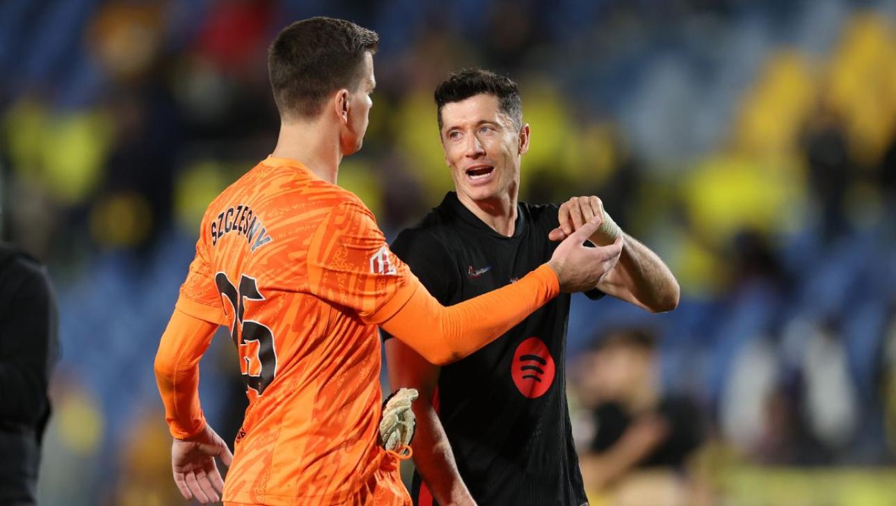Wojciech Szczęsny Robert Lewandowski mistrzami Hiszpanii